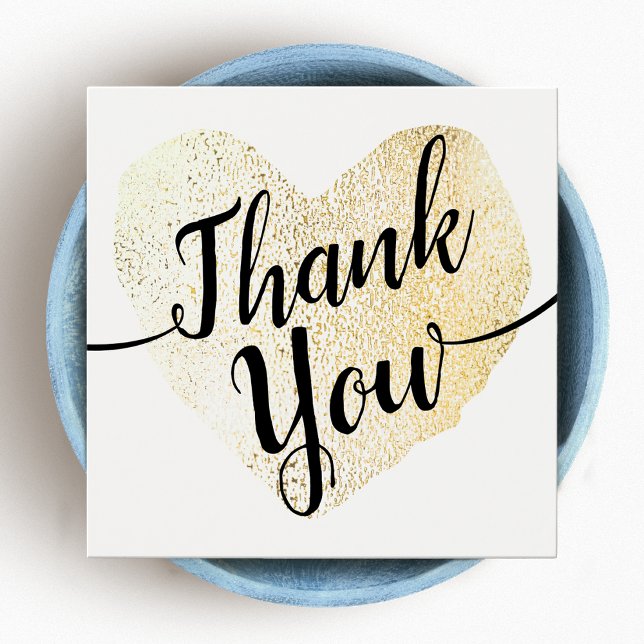 Dourada Caligrafia por Script de Coração Obrigado (Criador carregado)