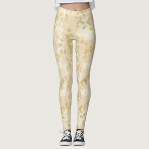 Dourada camuflagem Leggings