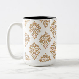 Dourada caneca de café