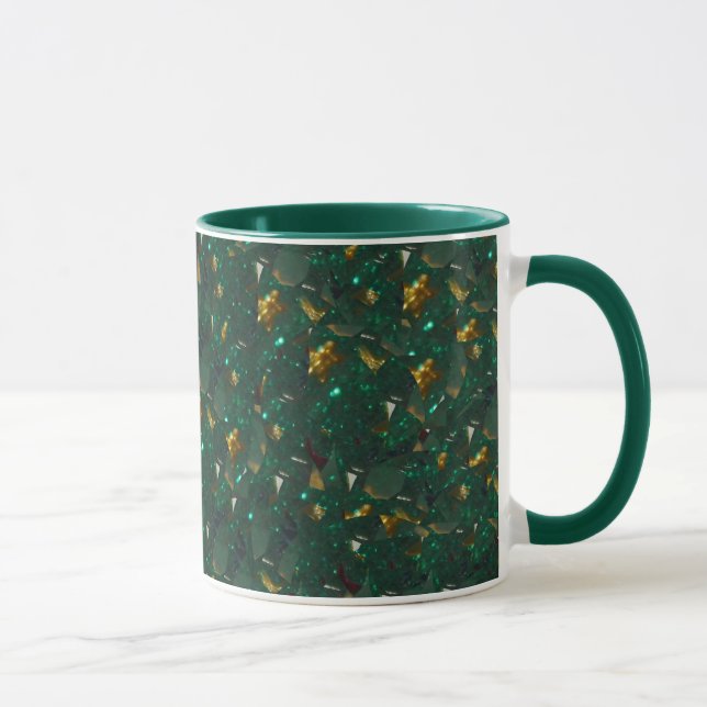 Dourada caneca verde esboçada (Direita)