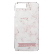 Dourada Capa de telefone Marble Modern Rosy