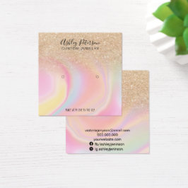 Dourada cintura de mármore unicórn mostra brincos