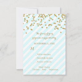 Dourada Confetti Sky Blue Stripes RSVP