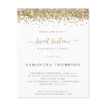 Dourada do orçamento - 16 Doce Convite