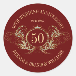 Dourada e prata com um adesivo quadrado