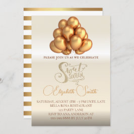 Dourada elegância, doce convite dezesseis