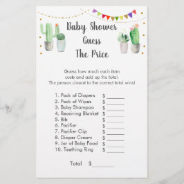 Dourada Fiesta Cactus Adivinha O Jogo Do Preço