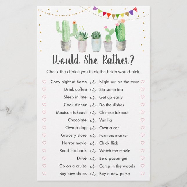 Dourada Fiesta Cactus Ela Preferencialmente Jogo (Frente)