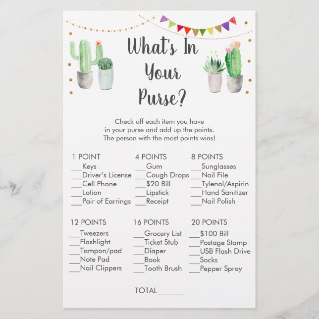 Dourada Fiesta Cactus O que há no seu jogo de bols (Frente)