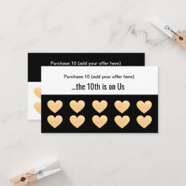 Dourada Glitter Heart 10 Salon Punch Fidelidade do