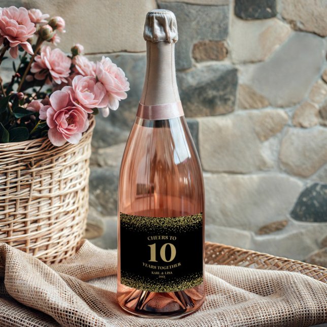 Dourada Glitter Negra Alegra-Se A 10 Anos De Anive (Criador carregado)