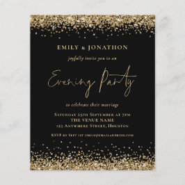 DOURADA Glitter Negra Noite Convidada