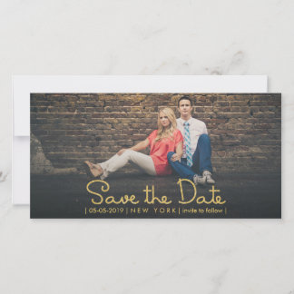 Dourada Glitter Salve os Cartões com fotos de Sobr