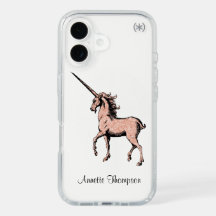 Dourada Glitter Unicorn com seu nome