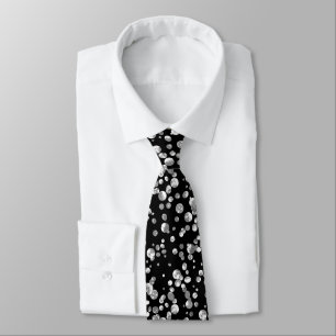 Dourada gravata do pescoço de confetti