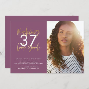 Dourada idade do fazer é um bom aniversário de fot