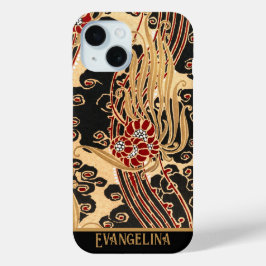 Dourada personalizada e Impressão de Arte Floral N