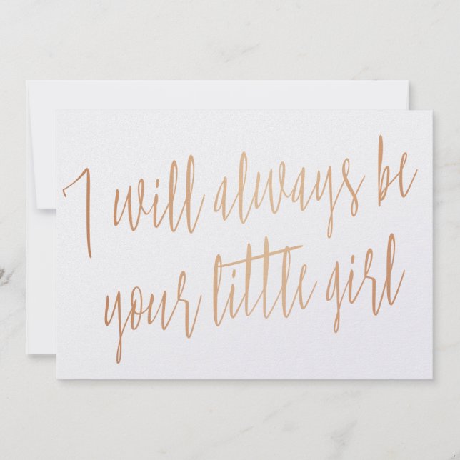 Dourada Rosa "Eu sempre serei sua garotinha" (Frente)