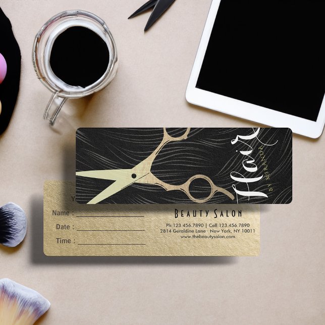 Dourada Tesoura Cabelo Hairstylist Salon (Criador carregado)