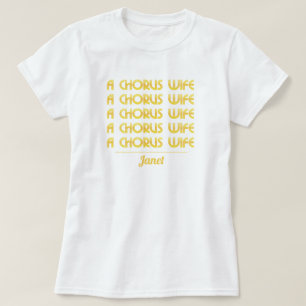 Dourada Uma Camisa De Esposa Chorus
