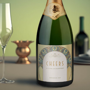 Dourada Vintage Art Nouveau Mucha Maquinista