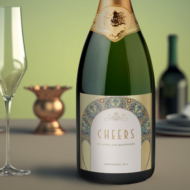 Dourada Vintage Art Nouveau Mucha Maquinista (Criador carregado)