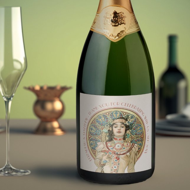 Dourada Vintage Art Nouveau Mucha Maquinista (Criador carregado)