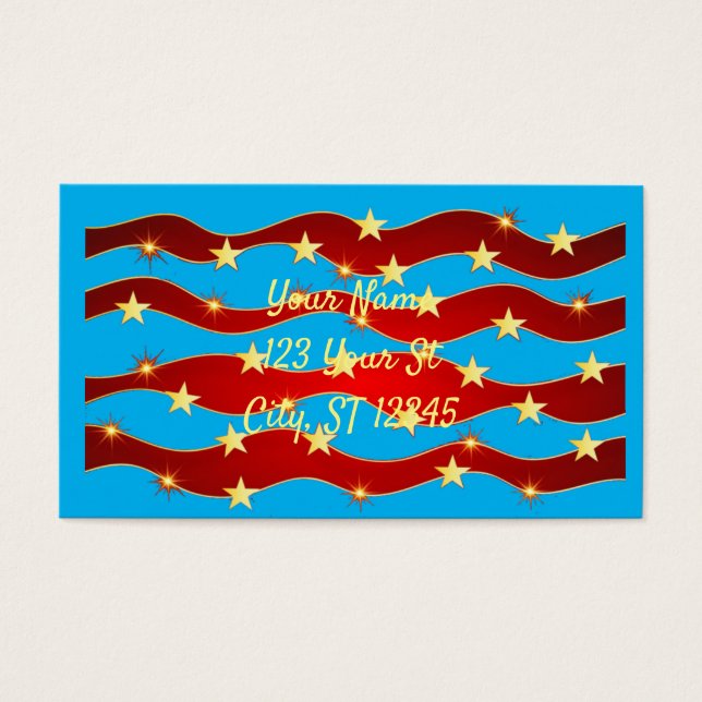 Douradas estrelas Patriótico Sky Thunder_Cove (Frente)