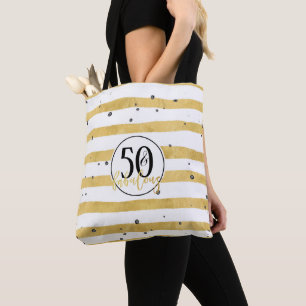 Dourado 50 e fabuloso Tote Bag Confetti