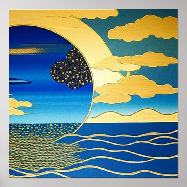 Dourado arco-íris no mar Poster (Frente)