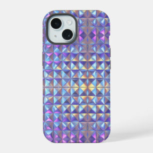 Dourado, Azul e Roxo Geométrico Iridescente 2