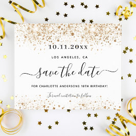 Dourado branco de aniversário de orçamento salvar 