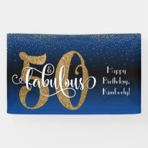Dourado brilho Confetti Blue Ombre 50 e fabuloso