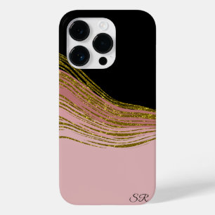 Dourado brilho, pincel e preto personalizado