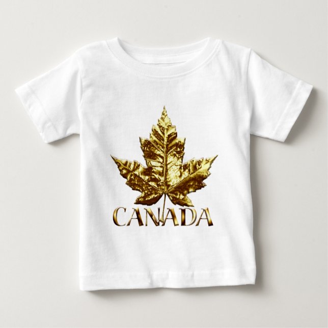 Dourado Canadá Baby Shirts Canadá Souvenir T-shirt (Frente)