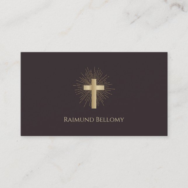 Dourado Cartão de visita (Frente)