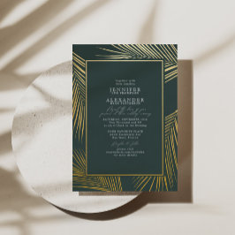 Dourado Casamento de Código QR de Palm & RSVP de P