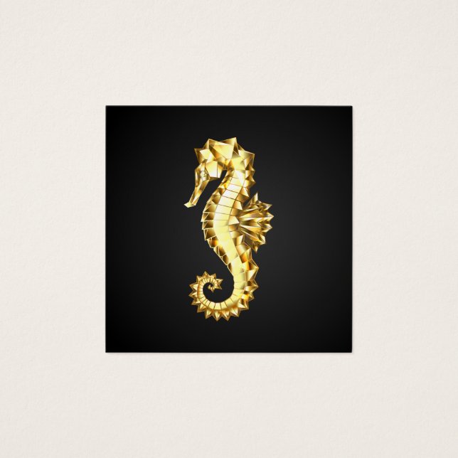 Dourado Cavalo de Mar Poligonal (Frente)