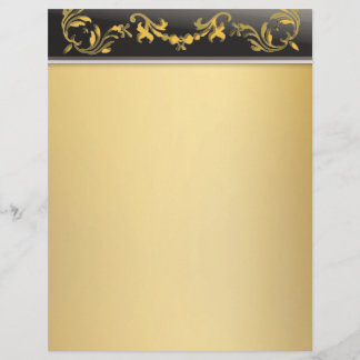 Dourado com Dourado no folheto decorativo da borda