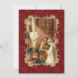 Dourado Convite Burgundy para Casamento Católico E