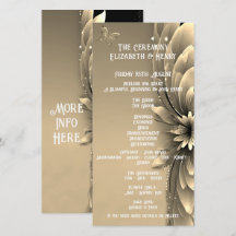 Dourado Convite floral"