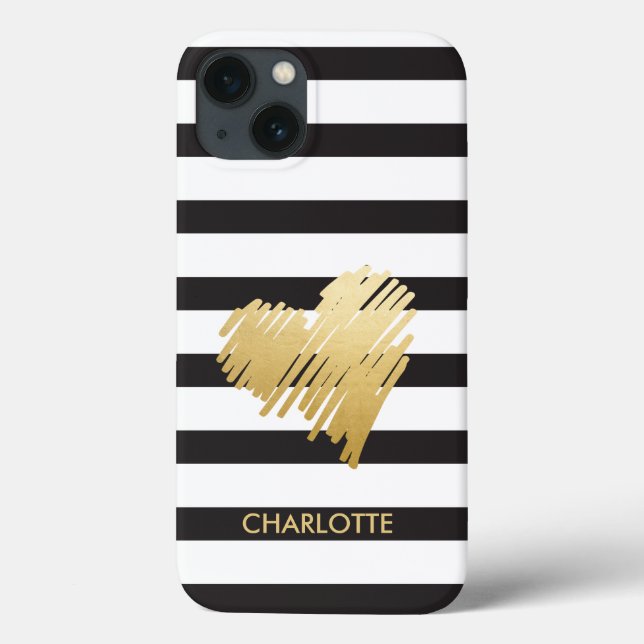 Dourado Coração Limpo Personalizado (Verso)