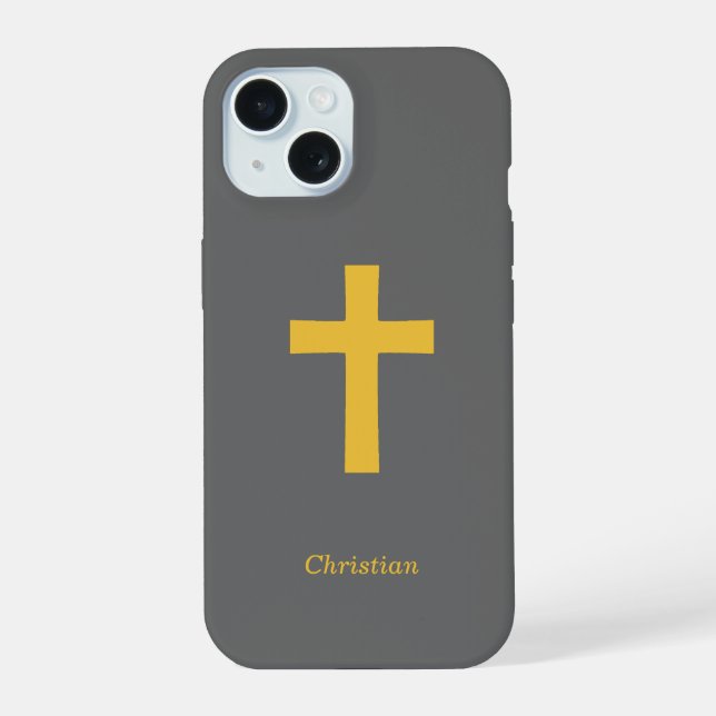 Dourado Cruz Negro Simples (Verso)