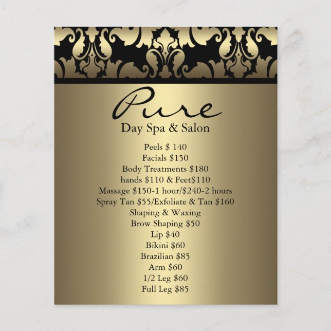 Dourado Damask Flyer (Frente)