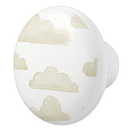 Dourado Dreamtime Watercolor Clouds Cerâmica Pull