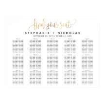 Dourado e adorável Poster de casamento com a tipog