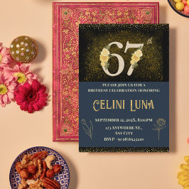 Dourado e preto 61ruas-69º Convites de festas de a