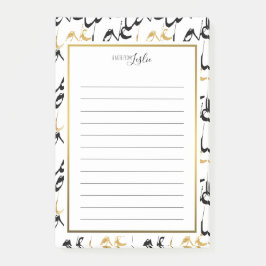 Dourado e Preto AMAR Uma Nota Do Bloco De Notas