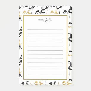 Dourado e Preto AMAR Uma Nota Do Bloco De Notas