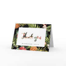 Dourado e preto | Cartões de agradecimentos de Cas